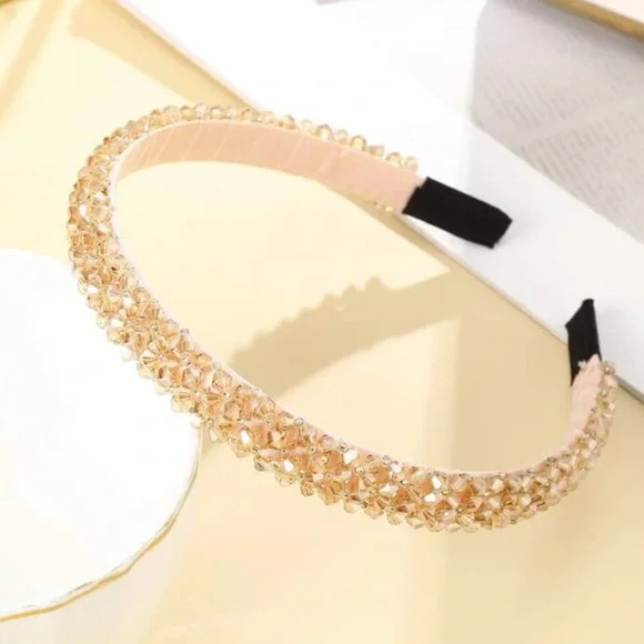Accessories | Druzy Champagne Rhinestone Embellished Luxe  display picture 3